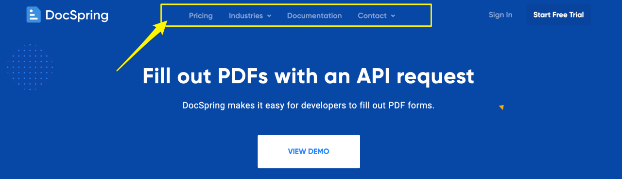 内部页面几乎没有商业价值的 SaaS 网站示例。