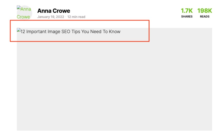 替代图像显示的替代文本