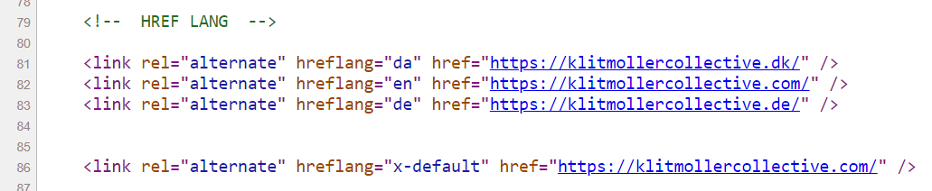 Klitmoller Collective - 重定向 hreflang 标签