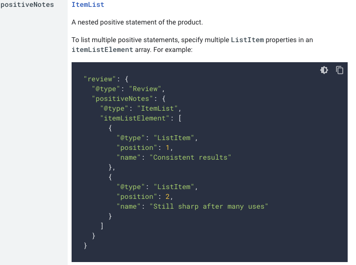 谷歌更新产品评论页面的搜索片段