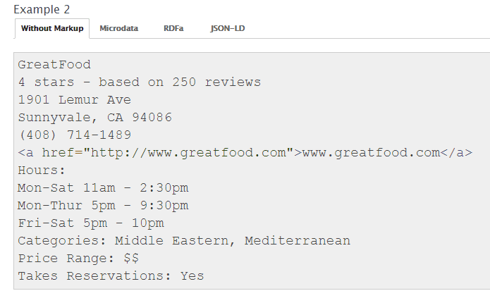 没有结构化数据的内容截图