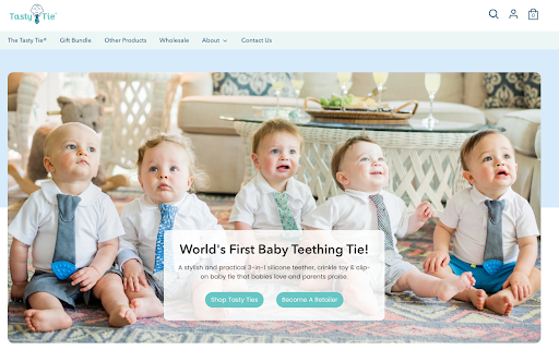 美味的领带 shopify 商店