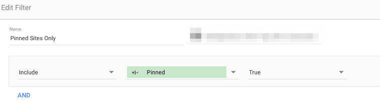 视觉水平过滤器。