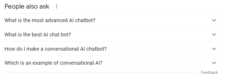 人们还会在聊天机器人上提问