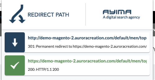 301 重定向路径。