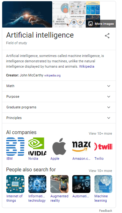 人工智能知识图谱