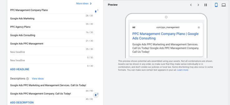 将标题和描述固定到特定位置