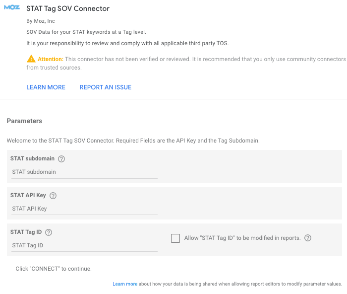 STAT 标签 SOV 连接器。