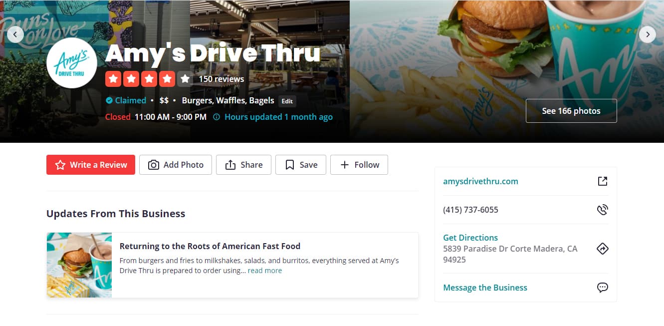Amy's Drive Thru 的简介。
