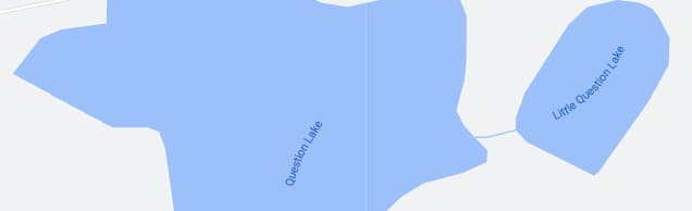 地图上的湖泊称为问题湖和小问题湖。