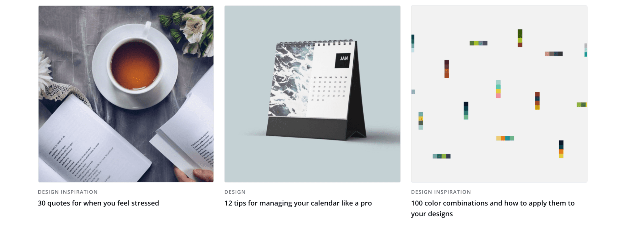 来自 Canva 的一些博客文章示例。
